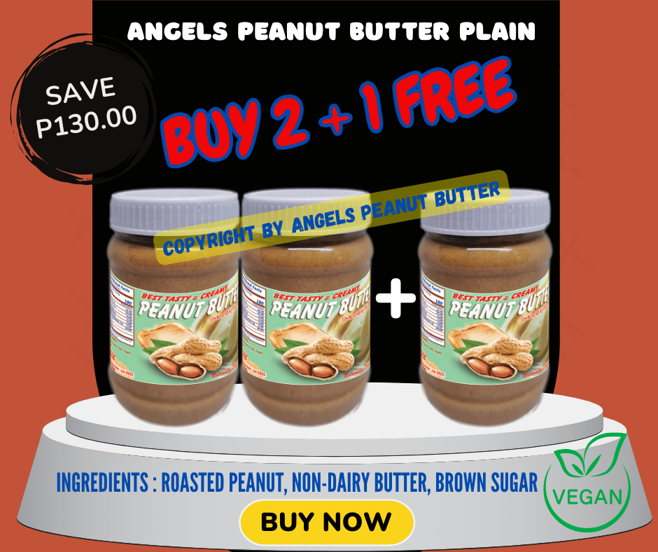 PROMO : Peanut Butter PLAIN & SUGARFREE PLAIN 500G (BUY 2 + 1 pc FREE | BUY 4 + 2 PCS FREE)