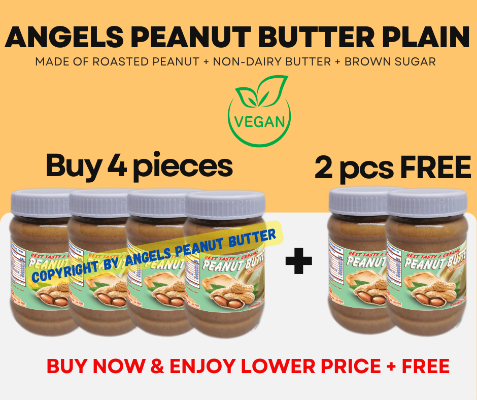 PROMO : Peanut Butter PLAIN & SUGARFREE PLAIN 500G (BUY 2 + 1 pc FREE | BUY 4 + 2 PCS FREE)